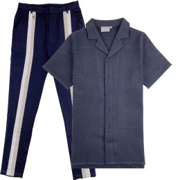 設計黑色女裝時尚恤衫    訂製套裝褲子撞色   反領設計  時尚套裝款式    時裝款式供應商  FA382  設計黑色女裝時尚恤衫    訂製套裝褲子撞色   反領設計  時尚套裝款式    時裝款式供應商  FA382